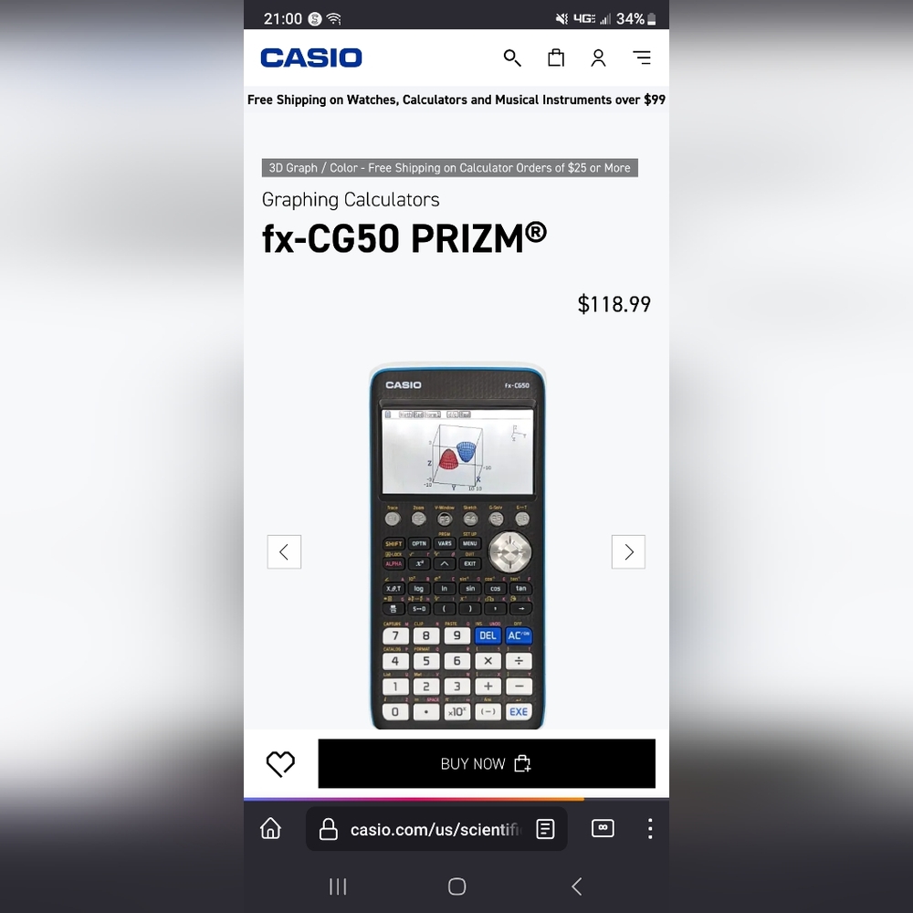 ๐๐CASIO๐๐ Graphing Calculator - Picture 2 of 4